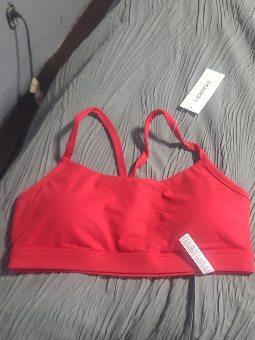 Women's Red Sports Bra - Light Support